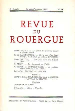 Revue du Rouergue - Tome XXI - N°84