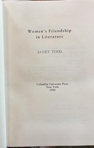 Women's Friendship in Literature