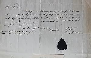 Autograph letter signed "Edward" to his brother Frederick, Duke of York at York House, Stable Yar...