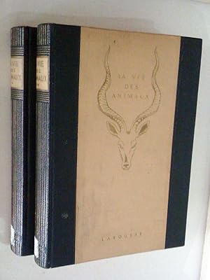 LA VIE DES ANIMAUX - complet en 2 tomes - 1966 GAVURES, 17 HORS-TEXTE EN COULEURS