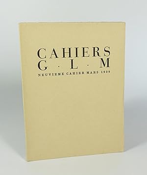 Cahiers G.L.M, neuvième cahiers, Mars 1939