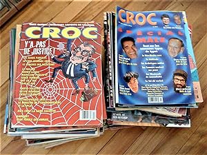 Croc, le magazine qu'on rit, 112 numéros, + 6 numéros du Croc Hebdo Élections Québec 85 + 1 numér...