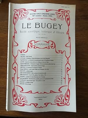 Le Bugey Société scientifique historique et littéraire 1995 - Plusieurs auteurs - 85e année 82e f...