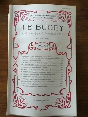 Le Bugey Société scientifique historique et littéraire 1990 - Plusieurs auteurs - 81e année 77e f...