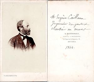 CDV Berthault, Angers, Eugène Caillaux, ingénieur des Ponts et Chaussées au Mans, 1864
