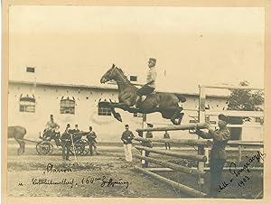 "Clarion" en saut de haie, 1903