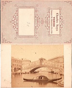 Italie, Italia, Venise, Venezia, Pont du Rialto sur le Grand Canal, gondole