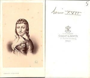 CDV Charlet & Jacotin, Le dauphin fils de Louis XVI, futur Louis XVII, circa 1860