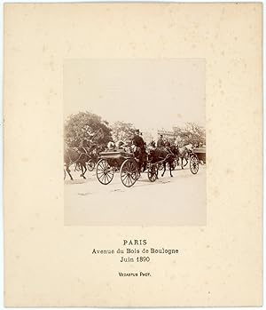 France, Paris, Au bois de Boulogne, juin 1890