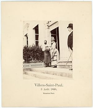 France, A Villers-St-Paul, cueillette de la citrouille, 3 août 1889