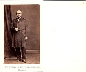 CDV Amédée de Greyfié de Bellecombe, homme politique, député de la Savoie, circa 1860