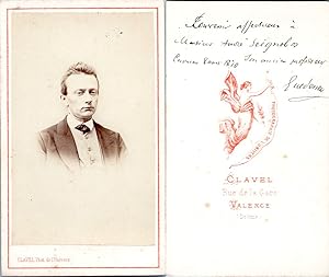 CDV Clavel, Valence, Jeune homme, 1870