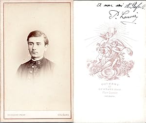 CDV, Touzery, Orléans, Jeune homme nommé Louvié, circa 1867
