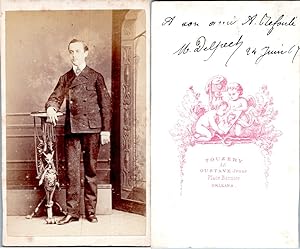 CDV, Touzery, Orléans, Jeune homme nommé M. Delpech, 1867