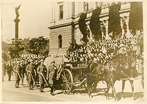 Prague, septembre 1937, les obsèques du président Masaryk