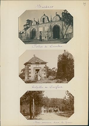 Portugal, Buçaco, portas de Coimbra, capella de Caiphaz, vue sur le parc