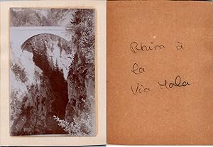 Suisse, Schweiz, Grisons, Le Rhin à la Via Mala, pont, circa 1899