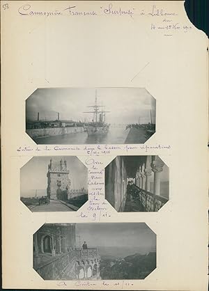 Portugal, Lisbonne, la cannonière Française "Surprise", la tour de Belem, Sintra