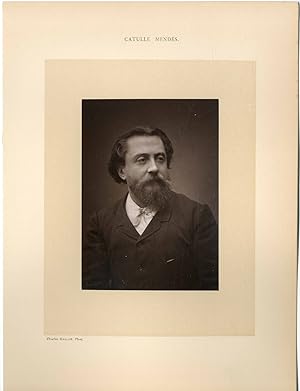 Gallot Charles, France, Catulle Mendès, écrivain et poète français (1841-1909)