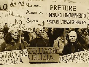 Rome, Manifestation contre la pollution, 1960