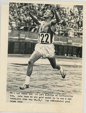 Japon, Tokyo 1964, William Mills, gold medal in 10000 m run