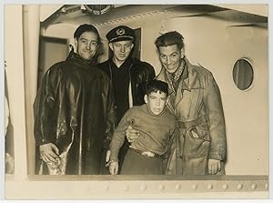 Norman Clark, et son père, immigrants, 1956