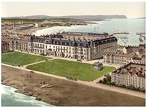 Ireland, Co. Antrim. Portrush. Northern Counties Hotel and West Strand.