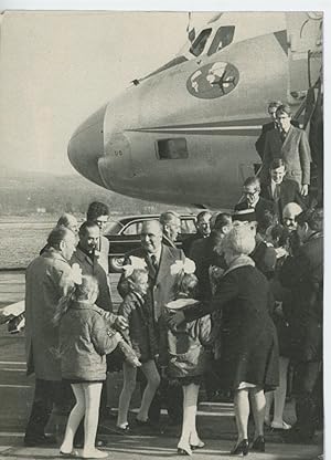 Le président Pompidou à Pitsounda en mars 1974