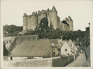 France, Luynes, Indre-et-Loire, le château, vue générale