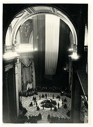Paris, obsèques de Paul Painlevé au Panthéon