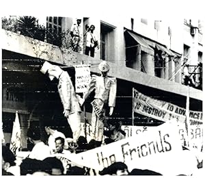 Vietnam, Manifestation à Saïgon, contre De Gaulle et Ho Chi Minh, juillet 1964