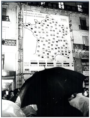 France, Référendum 1962. Carte des votes