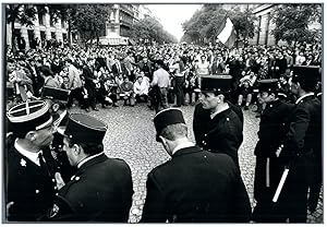 France, Manifestations des années 60. Emeute dans le Quartier Latin