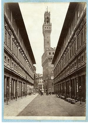 Italie, Firenze, Galleria degli Uffizi, Palazzo Vecchio