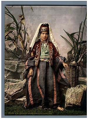 Palestine, Type de jeune femme de Bethléem.
