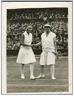 United Kingdom, Mrs. Helen Wills Moody and E.L. Heine at Wimbledon