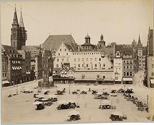 Allemagne, Nürnberg, Hauptmarkt mit Schönem Brunnen