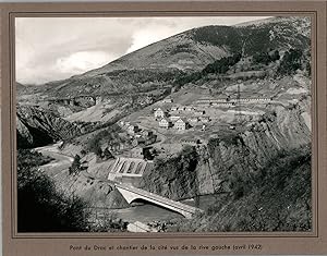 Construction de la Centrale Hydroélectrique de Cordéac entre 1942-1948