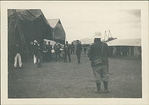France, Cholet, Aviation, Avion, 1910, Vintage silver print