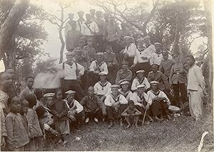 Yung Fang, Tsingtau, German soldiers posing with locals