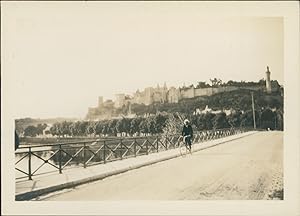 France, Château de Chinon, 1911, Vintage silver print