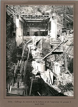 Construction de la Centrale Hydroélectrique de Cordéac entre 1942-1948.