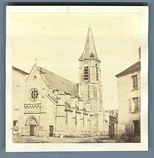 France, Eglise de Bagneux bombardée par les prussiens