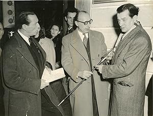 France, Marcel Pagnol recevant son épée d'académicien