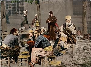 Constantinople, Bouilleurs de thé dans la rue.