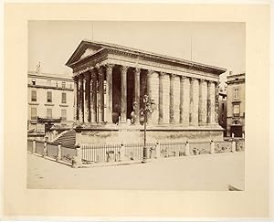 France, Nîmes. La Maison Carrée ca. 1870