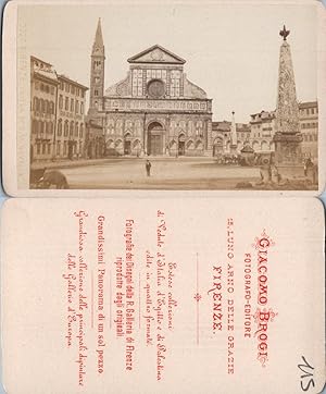 Italie, Italia, Florence, Firenze, Chiesa di Santa Maria Novella, circa 1870