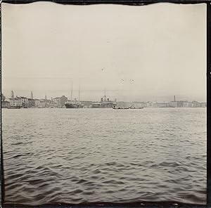Italie, Venise, Vue générale avec navires, ca.1905, Vintage citrate print