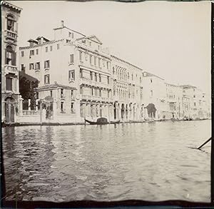 Italie, Venise, Palazzos sur le canal, ca.1905, Vintage citrate print
