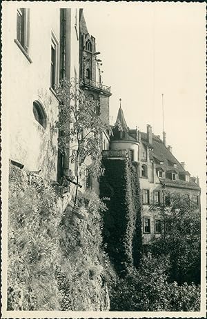 Allemagne, Sigmaringen, Le château, 1952, Vintage silver print